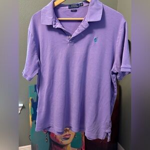 Polo by Ralph Lauren Lavender Short-Sleeve Polo with Teal Logo